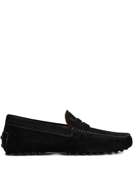 Szarvasbőr loafer Tod's fekete