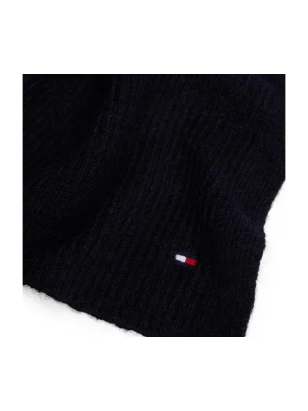 Tommy Hilfiger Șal cu adaos de lână albastru