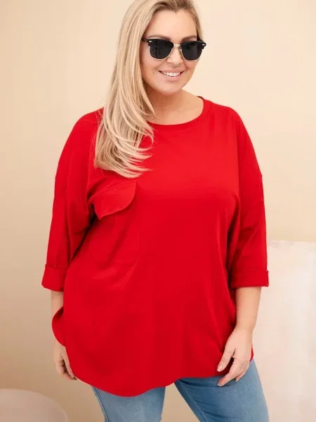 Bluză Kesi Włoski roșu