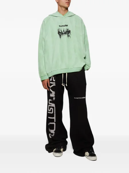 Hanorac cu glugă Rrr123 cu imagine verde