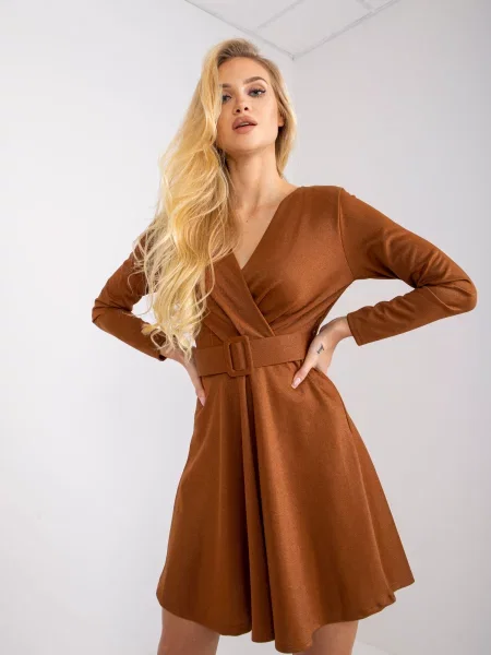 Rochie Fashionhunters de costum maro