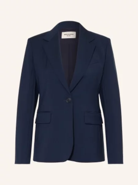 Weekend Max Mara Blejzr Lamine tmavě modrá
