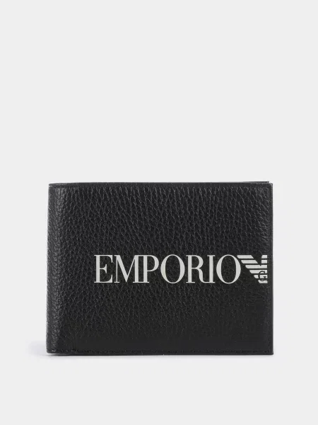 Emporio Armani Гаманець Шкіра з покриттям чорний