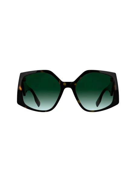Okulary przeciwsłoneczne Karl Lagerfeld w geometryczne wzory brązowe
