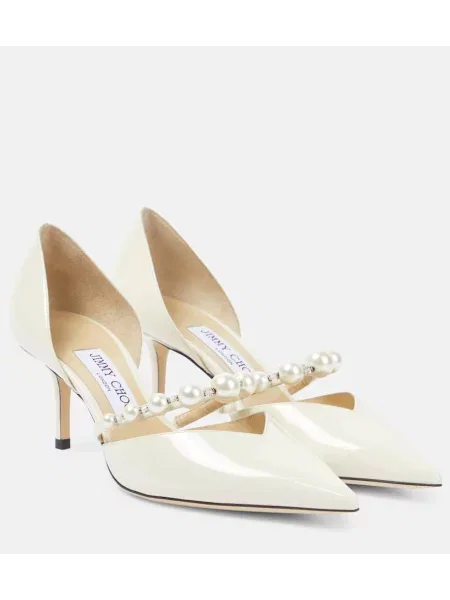 Полуотворени обувки Jimmy Choo бяло