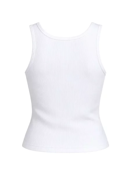 Top Still Here tricotate alb