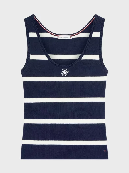 Майка майка Tommy Hilfiger в полоску синяя
