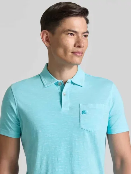 Koszulka polo o kroju regular fit z brustaszą Lerros