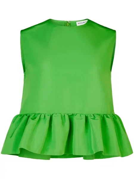 Top Nina Ricci cu funde verde