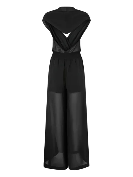 Rochie evazată Pinko cu decolteu în V evazat de costum negru