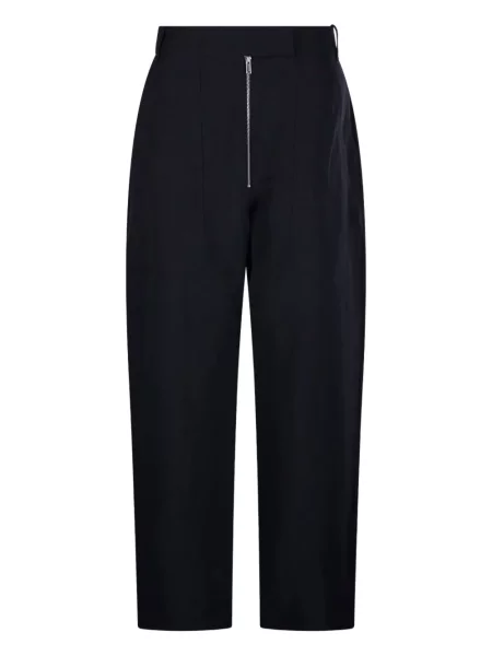 Pantaloni Studio Nicholson de lână albastru