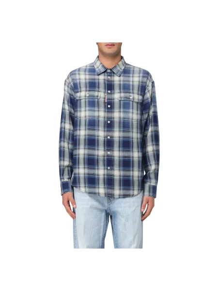 Koszula w kratkę Dsquared2 w kratę biała