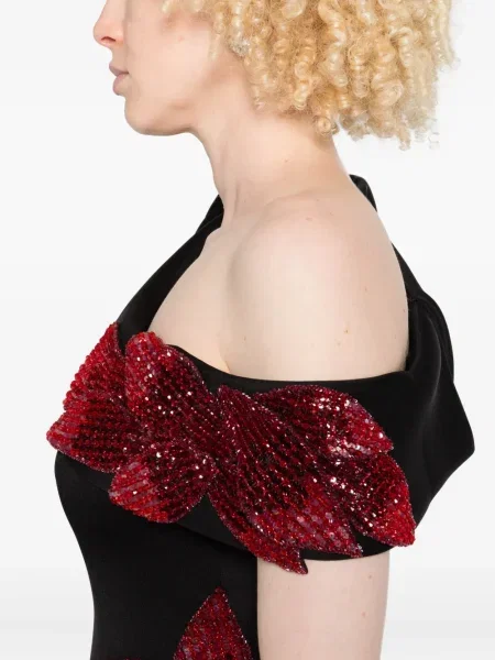 Rochie Aavva cu paiete de costum negru