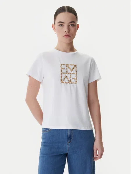 Marella T-Shirt Tema λευκό