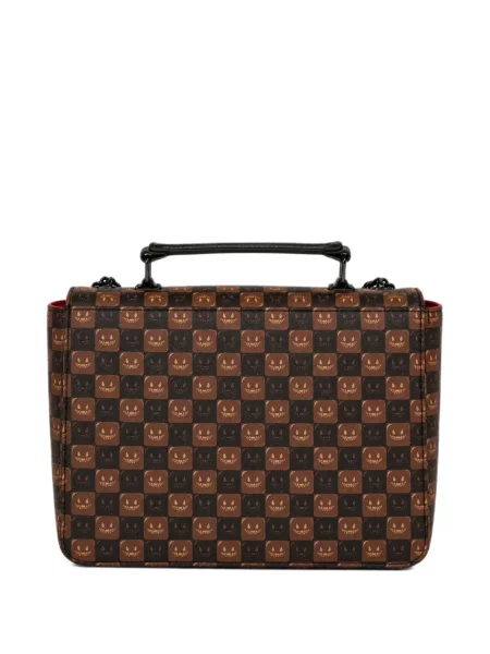 Geantă shopper Sprayground în carouri maro