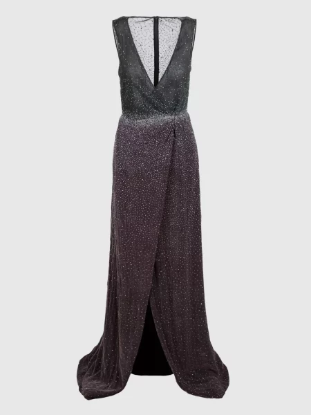 Темно-сіра сукня Dennis Basso сіра