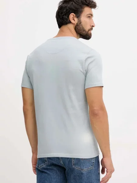 Barbour t-shirt ESSENTIALS niebieska