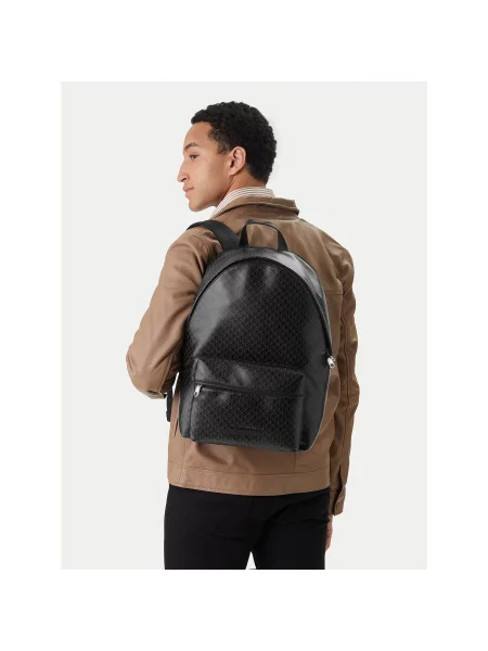 Calvin Klein Раница Emblem Aop Coated Backpack черен