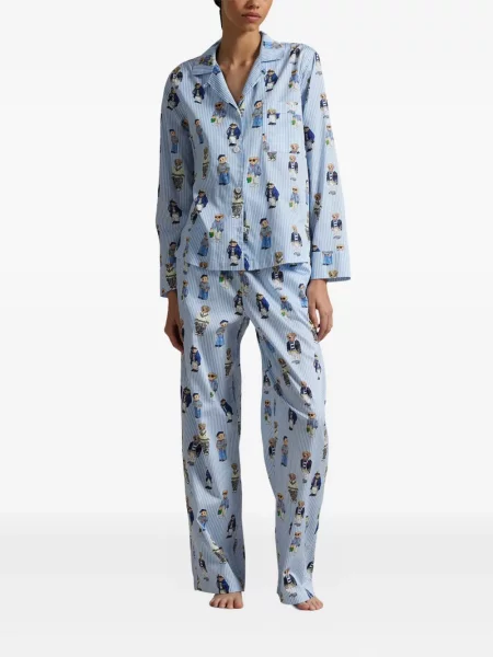 Căciulă Polo Ralph Lauren de catifea cord cu dungi de costum alb