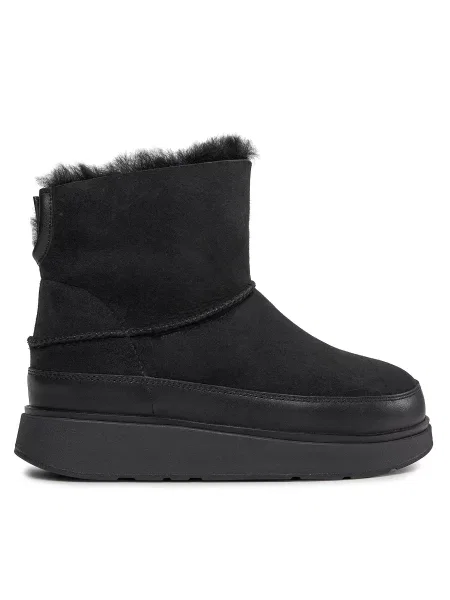 Pantofi Fitflop din piele de oaie negru