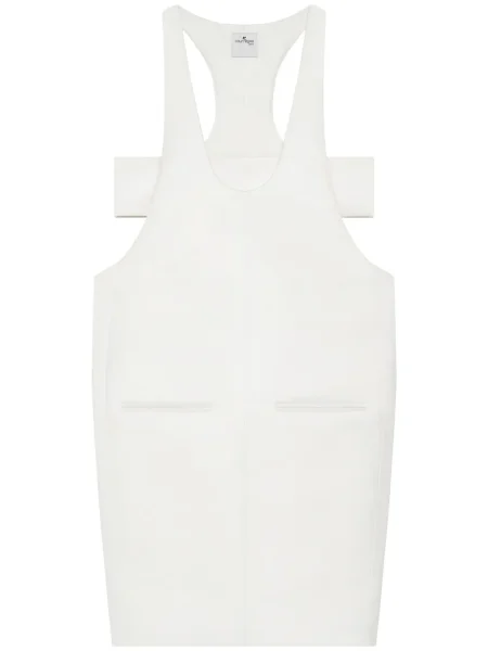 Sukienka midi Courreges do kolan garniturowa biała