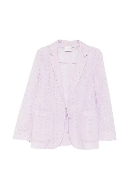 Marynarka Forte Forte wiązana fioletowa