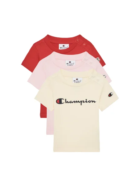 Champion 3 db póló Színes piros