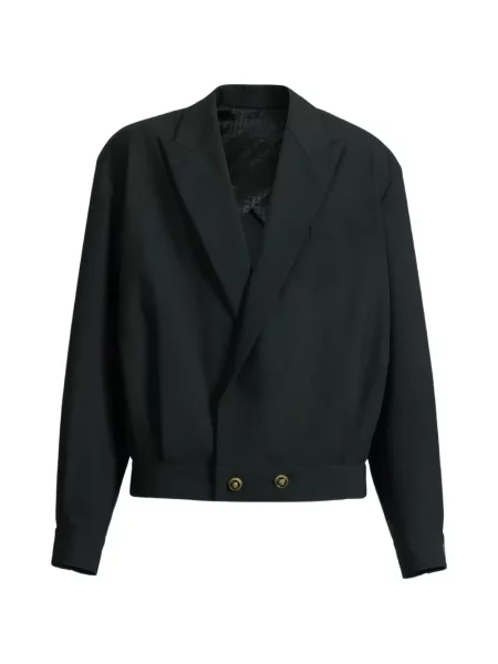 Geacă Balmain de lână negru