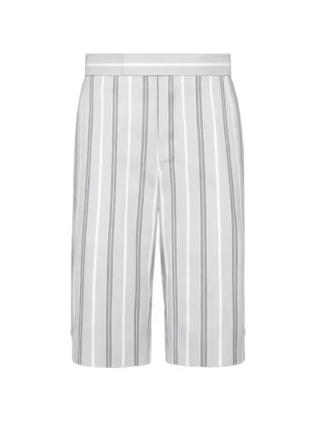 Pantaloni scurți Thom Browne cu dungi gri