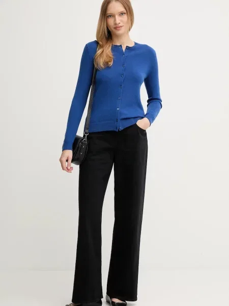 Вовняний кардиган United Colors of Benetton легке зелений