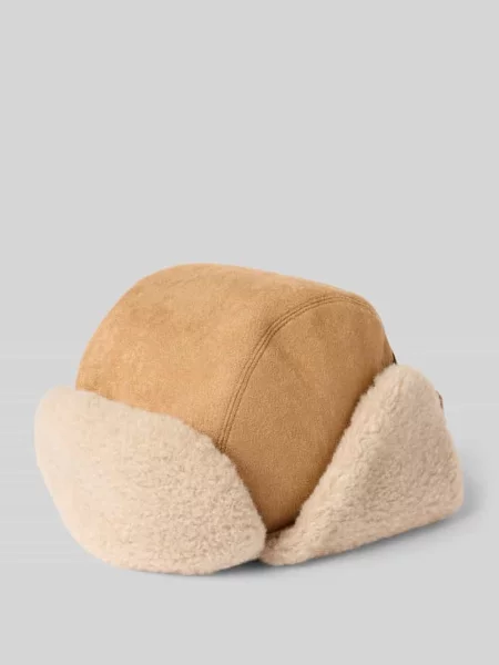 Czapka z podszewką ze sztucznego kożuszka model ‘Kegalle’ Barts beżowa