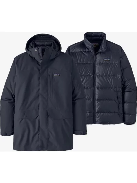 Kurtka Patagonia Tres 3 w 1 z kapturem Parka Navy XS niebieska