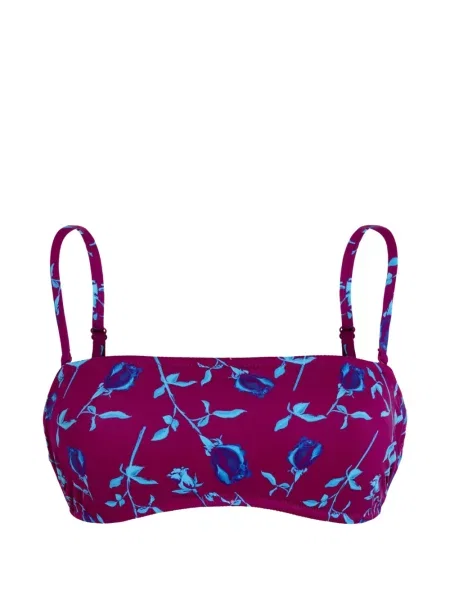 Top Vilebrequin cu model floral cu imagine violet