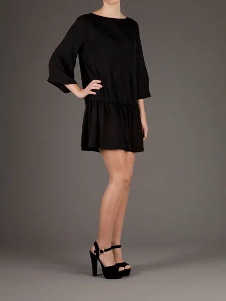 Rochie Twisty Parallel Universe de costum negru