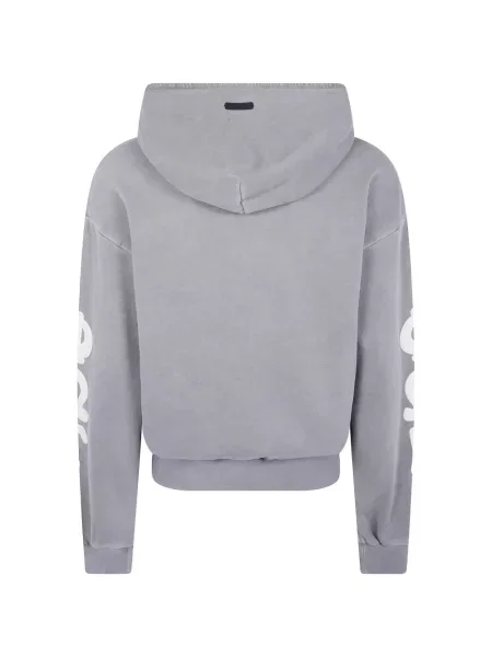Флийс класически суичър с качулка Fear Of God Essentials сиво