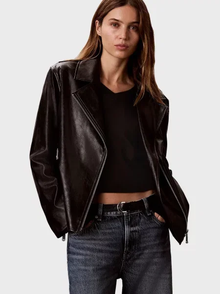 Джинсова куртка Calvin Klein Jeans чорна
