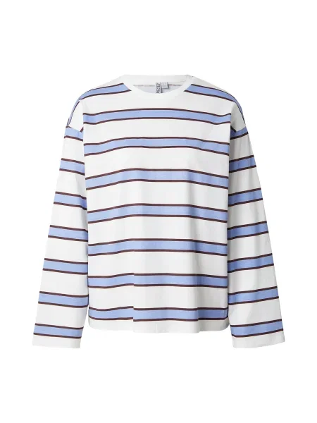 PIECES Tricou PCMila azuriu / albastru deschis / mov vânătă alb