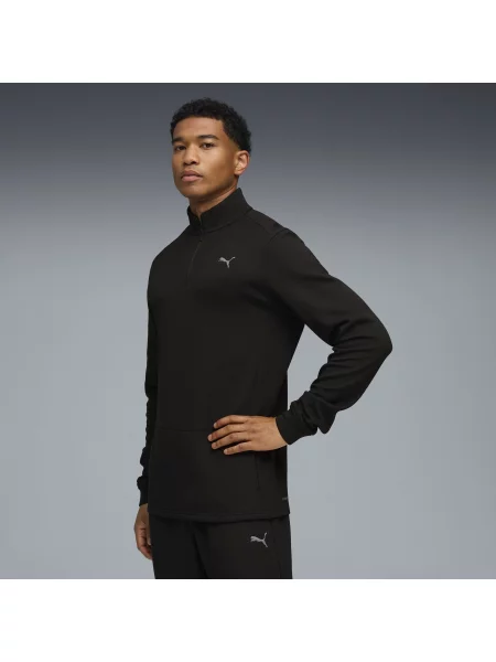 Bluza treningowa z zamkiem CLOUDSPUN czarna