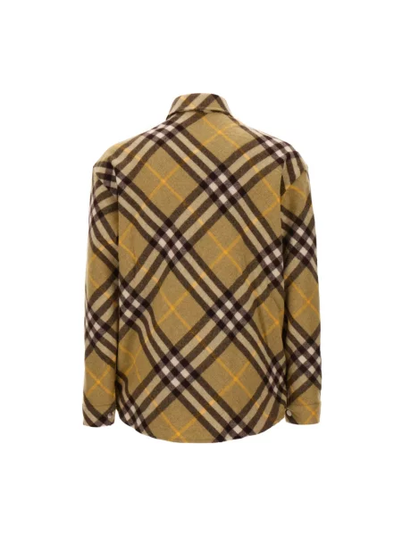 Kurtka koszulowa Burberry wełniana brązowa
