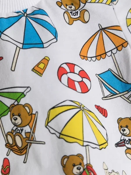 Spodnie dziecięce Moschino niebieskie