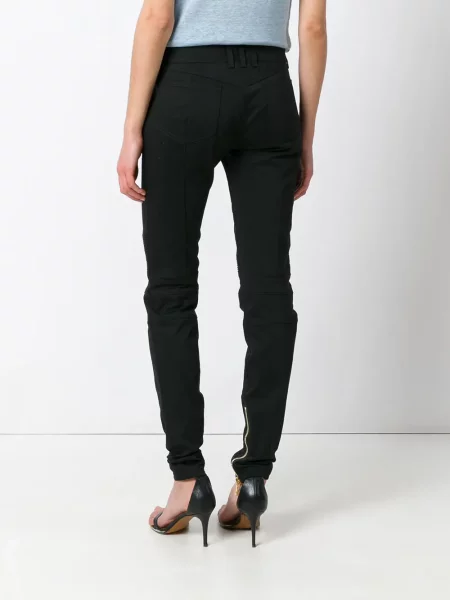 Pantaloni Balmain biker negru