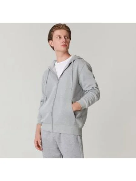 Sinsay Mikina s kapucí Světle šedá