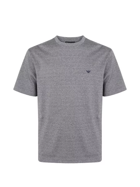 Tricou Emporio Armani cu broderie gri