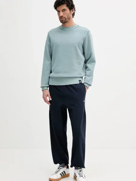 Trening Calvin Klein Jeans din material terry albastru