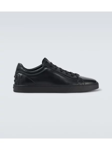 Sneakerși Tod's din piele negru