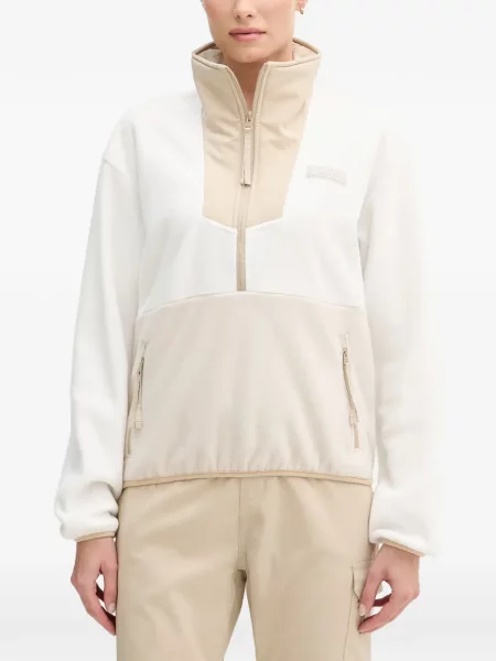 Hanorac din fleece Columbia din fleece alb