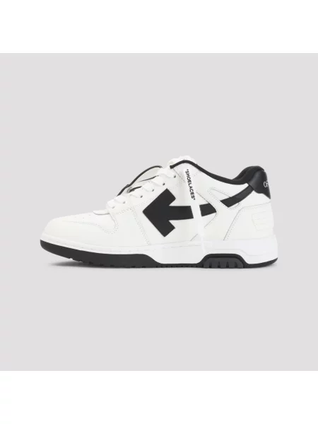 Sneakersy Off-white skórzane biznesowe białe
