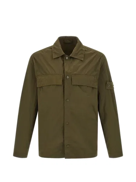 Cămașă Stone Island cu strasuri verde