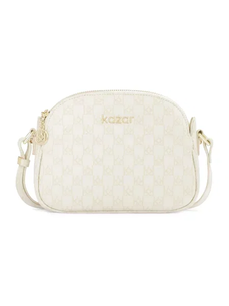 Torebka Kazar skórzana biała