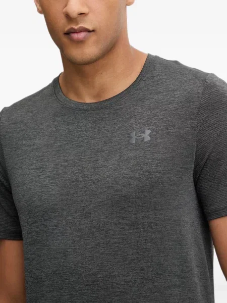 Къс тениска Under Armour с принт сиво